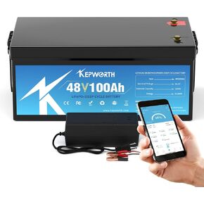 12.8V 100Ah Lithium Battery Bluetooth, Rechargeable Deep Cycle LiFePO4 Batteries BCI Group 24,100A Smart BMS, Perfect for Solar, Boat, RV, Backups, Motorhome, Trolling Motor in Saudi Arabia