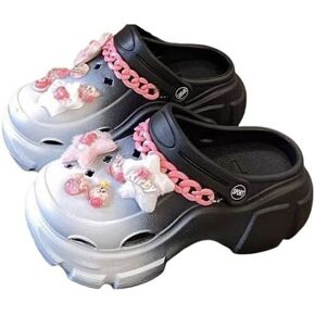 Women's Fashion Clogs, Thick Soft Sole Two-Way Clogs, Breathable Beach and Garden Clogs in Saudi Arabia
