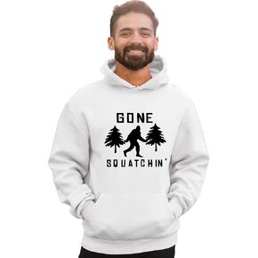 Go All Out Gone Squatchin' Funny Bigfoot Sasquatch Gift Mens Women Sweatshirt Hoodie in Saudi Arabia