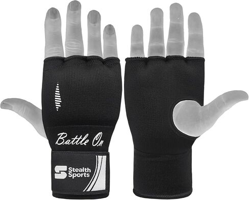 لفافات يد داخلية مبطنة للرجال والنساء والأطفال الصغار بطول 75 سم أشرطة معصم مرنة طويلة لفافات ملاكمة جل سريعة MMA اللكم فنون الدفاع عن النفس Muay Thai Gel تحت ضمادات القفازات in Kuwait