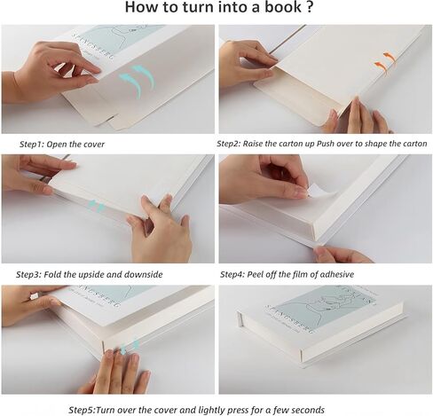 8 Pack Decorative Books | Ediactcyl Decorative Books for Home Decor | Fake Books for Decoration | for Bookshelf Living Room Decor in Kuwait