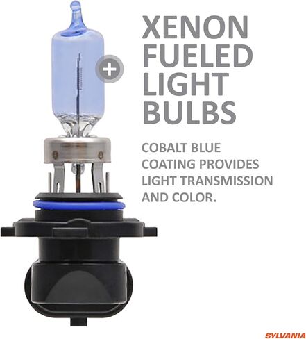 SYLVANIA - 9005 (HB3) SilverStar zXe High Performance Halogen Headlight Bulb - Bright White Light Output, HID Attitude, Xenon Fueled Technology (Contains 2 Bulbs) in Saudi Arabia