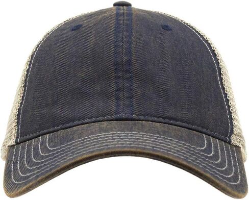The Vintage Year Washed Cotton Unstructured Soft Mesh Adjustable Trucker Baseball Cap in Kuwait