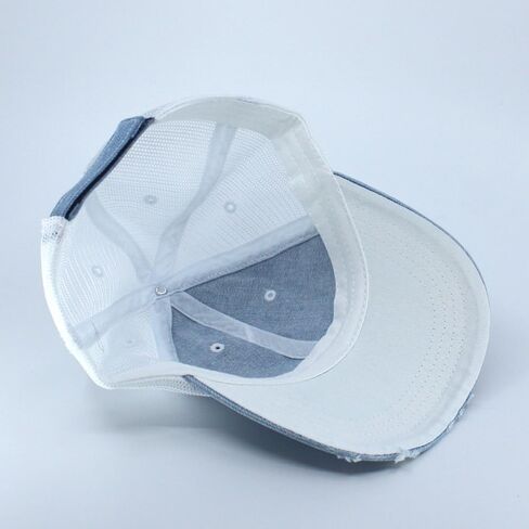 The Vintage Year Washed Cotton Unstructured Soft Mesh Adjustable Trucker Baseball Cap in Kuwait