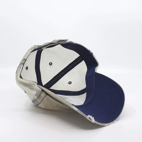 The Vintage Year Washed Cotton Unstructured Soft Mesh Adjustable Trucker Baseball Cap in Kuwait