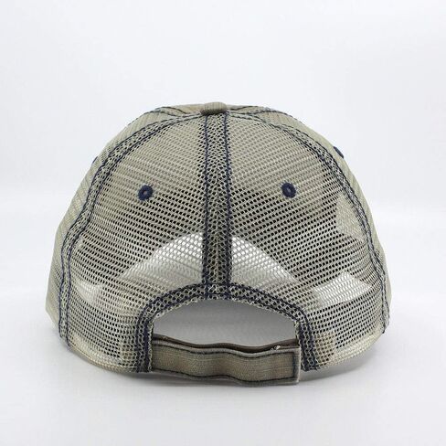 The Vintage Year Washed Cotton Unstructured Soft Mesh Adjustable Trucker Baseball Cap in Kuwait