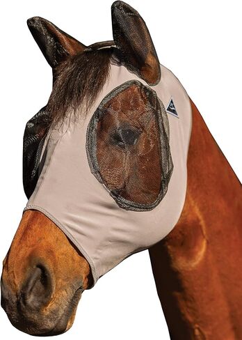 Professional's Choice Comfort-Fit Horse Fly Mask - Pony Tracks Pattern - Maximum Protection and Comfort for Your Horse in Kuwait