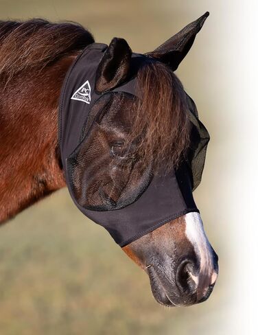 Professional's Choice Comfort-Fit Horse Fly Mask - Pony Tracks Pattern - Maximum Protection and Comfort for Your Horse in Kuwait