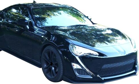 Front Bumper Lip Compatible with 2013-2016 Scion FRS, STI Style PU Black Front Lip Spoiler Splitter by IKON MOTORSPORTS, 2014 2015 in Saudi Arabia