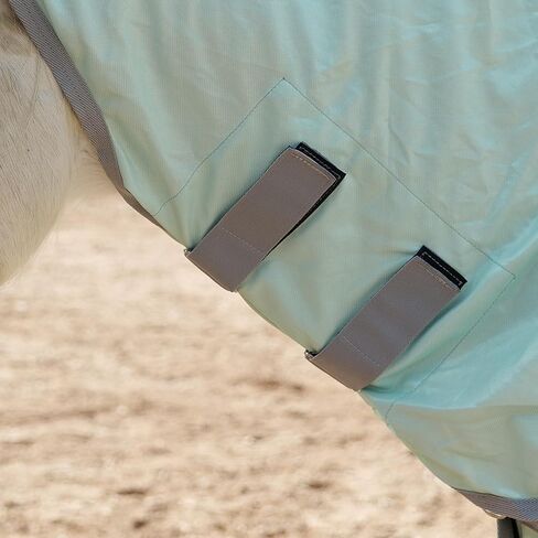 ملاءة ذبابة الحصان مع غطاء رقبة قابل للفصل وغطاء للبطن، ملاءة ذبابة قابلة للتعديل للأحصنة، شبكة تدفق هواء الخيول، ملاءة صيفية بيضاء 81 in Kuwait