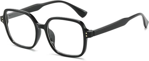LJCZKA Blue Light Blocking Glasses Square for Women and Men,Retro 90s Rectangle Computer Gaming Glasses in Saudi Arabia