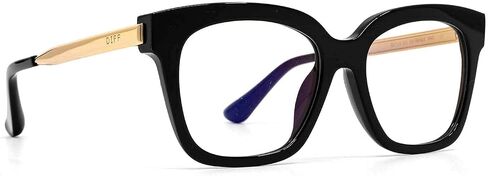 DIFF Bella XS EXTRA SMALL FRAMES Designer Square Computer Blue Light Blocking Glasses for Women w/petite narrow face in Saudi Arabia