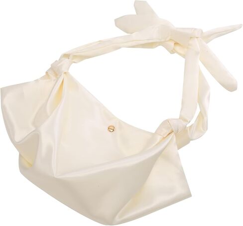 Satin Clutch Purse with Knots,adjustable Silk Top-handle Knots Evening Bag for Women Wedding Party Pure handmade Handbag in Saudi Arabia