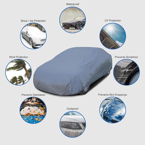 Dashield Ultimum Series Cover لـ Kia EV6 2022-2025 سيارات الدفع الرباعي 4 أبواب جميع الحماية من الطقس شبه مخصص غبار التغطية الكاملة والشمس والثلوج والحماية من الأمطار الداخلية في الهواء الطلق in Kuwait