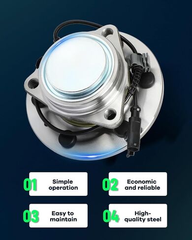 Scitoo 1* Wheel Hub تحمل الجبهة اليمنى اليسرى للفترة 2007-2014 لـ Cadillac Escalade لشيفروليه أفالانش ، سيلفرادو 1500 ، الضواحي 1500 ، تاهو ل GMC Sierra 1500 ، Yukon ، Yukon XL 1500 515097 in Kuwait