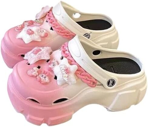 Women's Fashion Clogs, Thick Soft Sole Two-Way Clogs, Breathable Beach and Garden Clogs in Saudi Arabia