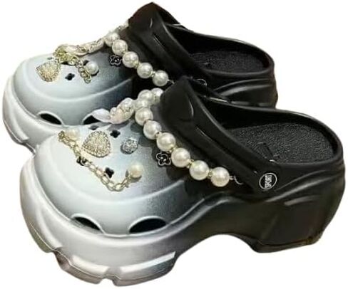 Women's Fashion Clogs, Thick Soft Sole Two-Way Clogs, Breathable Beach and Garden Clogs in Saudi Arabia