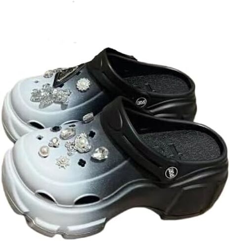 Women's Fashion Clogs, Thick Soft Sole Two-Way Clogs, Breathable Beach and Garden Clogs in Saudi Arabia