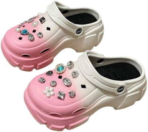 Women's Fashion Clogs, Thick Soft Sole Two-Way Clogs, Breathable Beach and Garden Clogs in Saudi Arabia