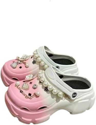 Women's Fashion Clogs, Thick Soft Sole Two-Way Clogs, Breathable Beach and Garden Clogs in Saudi Arabia