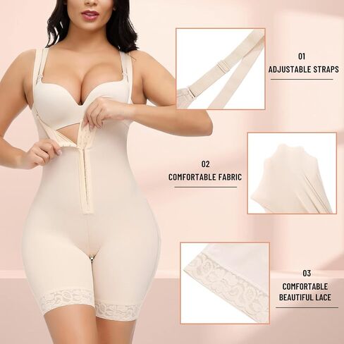 مملوك للنساء السيطرة على البطن fajas colombianas الجسم المشكل المفتوح bodysuit للنساء خصر المدرب in Saudi Arabia