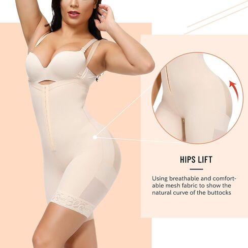 مملوك للنساء السيطرة على البطن fajas colombianas الجسم المشكل المفتوح bodysuit للنساء خصر المدرب in Saudi Arabia
