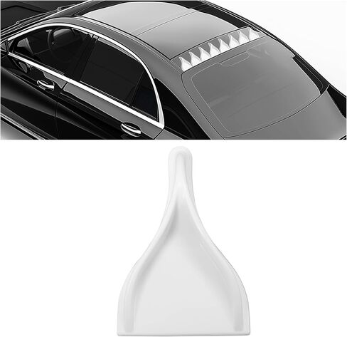 Kuafu Vortex Generator Roof Fins Spoiler للسيارة ، سيارات الدفع الرباعي ، الشاحنات ، مقطورة ، RV Shark Fin Diffuser White Pp البلاستيك 10pcs in Saudi Arabia