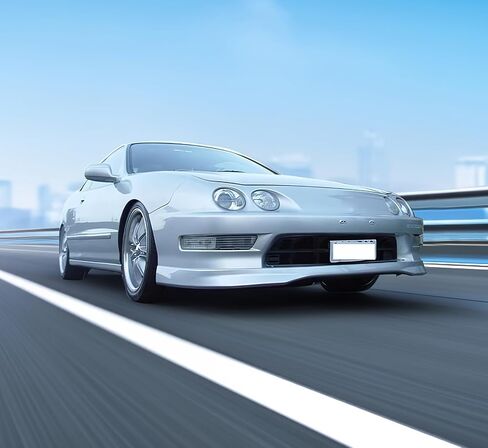 الشفة الأمامية المصد الأمامية متوافقة مع 1998-2001 Acura Integra ، Black PP Front Lip Finisher Under Chin Spoiler Add On Bodykit Air Dam Diffuser by Ikon Motorsports ، 1999 2000 in Kuwait
