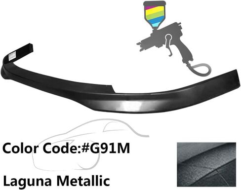 الشفة الأمامية المصد الأمامية متوافقة مع 1998-2001 Acura Integra ، Black PP Front Lip Finisher Under Chin Spoiler Add On Bodykit Air Dam Diffuser by Ikon Motorsports ، 1999 2000 in Kuwait