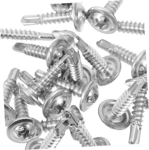 100pcs مسامير التنصت الذاتي ذاتية الحفر ذاتية الحفر لمشاريع DIY المعدنية مقاومة وسهلة التثبيت in Kuwait