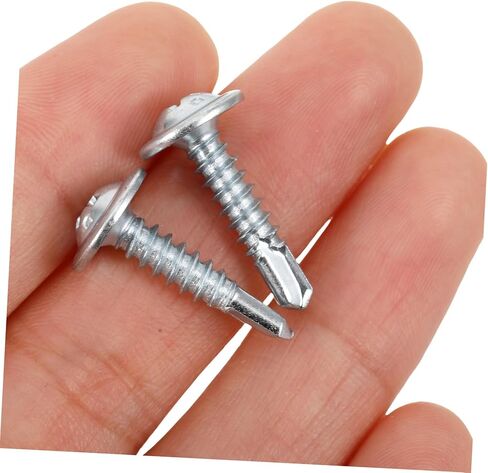 100pcs مسامير التنصت الذاتي ذاتية الحفر ذاتية الحفر لمشاريع DIY المعدنية مقاومة وسهلة التثبيت in Kuwait