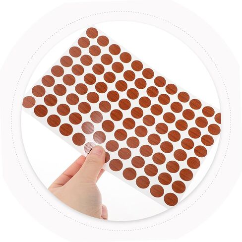 Homoyoyo 1sheet فتحة المسمار تغطي الملصقات أغطية إصلاح الأثاث ذاتيًا لإخفاء خزائن الأظافر القبيحة متعددة الاستخدامات لمختلف الأنماط الداخلية in Saudi Arabia