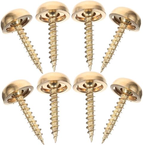 8pcs Self-Tapping Screws Screw Caps Screws Caps Screw Cover Brass Decorative Screws with Caps Brass Nails Screws Decorative Cap Brass Screws Decorative Brass Screws for Wood, S3571LB03V in Saudi Arabia