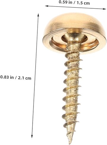 8pcs Self-Tapping Screws Screw Caps Screws Caps Screw Cover Brass Decorative Screws with Caps Brass Nails Screws Decorative Cap Brass Screws Decorative Brass Screws for Wood, S3571LB03V in Saudi Arabia