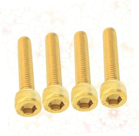 4pcs Stainless Steel Bike Fork Cap Headset Screw Gold Plated Lightweight Accessory for Mountain and Road in Saudi Arabia