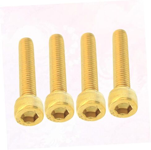 4pcs Stainless Steel Bike Fork Cap Headset Screw Gold Plated Lightweight Accessory for Mountain and Road in Saudi Arabia