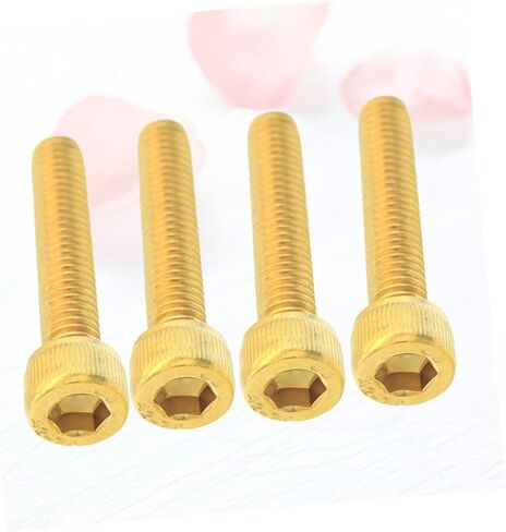 4pcs Stainless Steel Bike Fork Cap Headset Screw Gold Plated Lightweight Accessory for Mountain and Road in Saudi Arabia