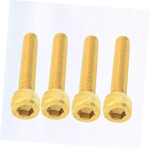 4pcs Stainless Steel Bike Fork Cap Headset Screw Gold Plated Lightweight Accessory for Mountain and Road in Saudi Arabia