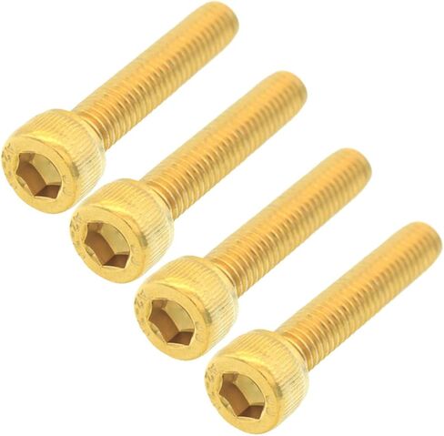 4pcs Stainless Steel Bike Fork Cap Headset Screw Gold Plated Lightweight Accessory for Mountain and Road in Saudi Arabia