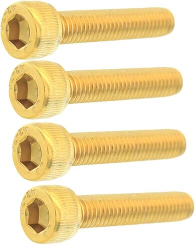 4pcs Stainless Steel Bike Fork Cap Headset Screw Gold Plated Lightweight Accessory for Mountain and Road in Saudi Arabia