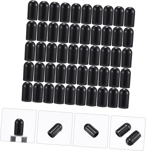 100pcs Dishwasher Rack Caps Black PVC Prong Protectors for Dishwashers Replacement Covers for Upper Rack Prevents Scratches and Damage in Saudi Arabia
