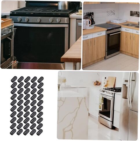 100pcs Dishwasher Rack Caps Black PVC Prong Protectors for Dishwashers Replacement Covers for Upper Rack Prevents Scratches and Damage in Saudi Arabia
