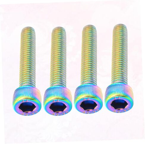 4pcs Titanium Stainless Steel Bike Headset Cap Screws and Lightweight for Mountain and Road Bicycles Great Accessory for Enhanced Style and Performance in Saudi Arabia