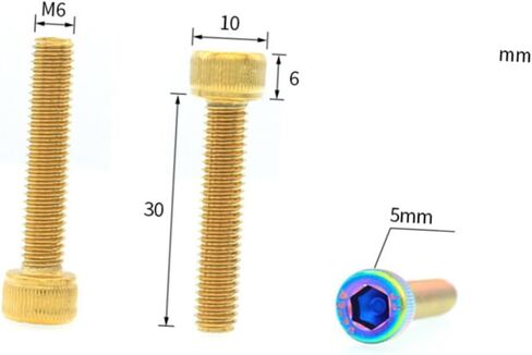 4pcs Titanium Stainless Steel Bike Headset Cap Screws and Lightweight for Mountain and Road Bicycles Great Accessory for Enhanced Style and Performance in Saudi Arabia