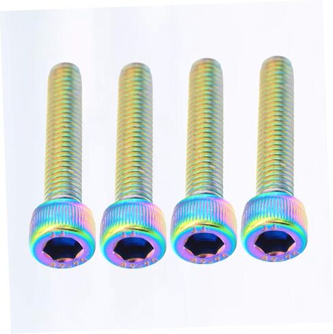 4pcs Titanium Stainless Steel Bike Headset Cap Screws and Lightweight for Mountain and Road Bicycles Great Accessory for Enhanced Style and Performance in Saudi Arabia