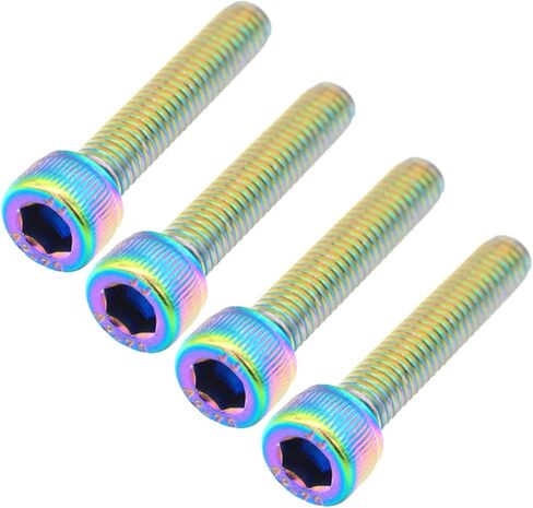 4pcs Titanium Stainless Steel Bike Headset Cap Screws and Lightweight for Mountain and Road Bicycles Great Accessory for Enhanced Style and Performance in Saudi Arabia