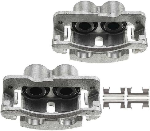 الفرجار الفرامل الخلفية ل Chevy Silverado 2500/3500 & GMC Sierra 2001-2010 ، البديل المباشر مع قوس-مكبس مزدوج ، مضاد للمغلق (الجزء 18-B4728) in Saudi Arabia