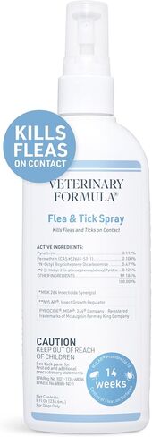 Veterinary Formula Flea and Tick Spray for Dogs, 8 oz – Easy-to-Use Dog Flea Shampoo and Spray Bundle in Kuwait