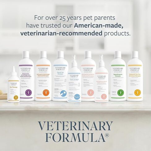 Veterinary Formula Flea and Tick Spray for Dogs, 8 oz – Easy-to-Use Dog Flea Shampoo and Spray Bundle in Kuwait