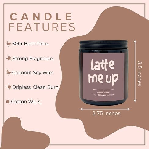 Simply Soson 9oz Peach Scented Candle, Fall Candles, Peach Scent, Aromatherapy Candles, Gifts for Women, Men, Families Friend, Colleague, Birthday, Holiday in Saudi Arabia